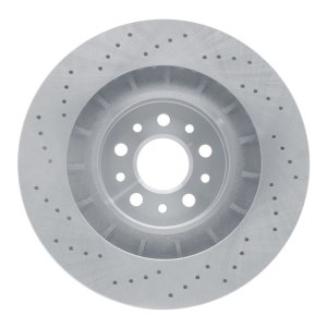 Maserati Ghibli Brake Rotor (1) - Front - R1 Concepts - Drilled - `14-`24